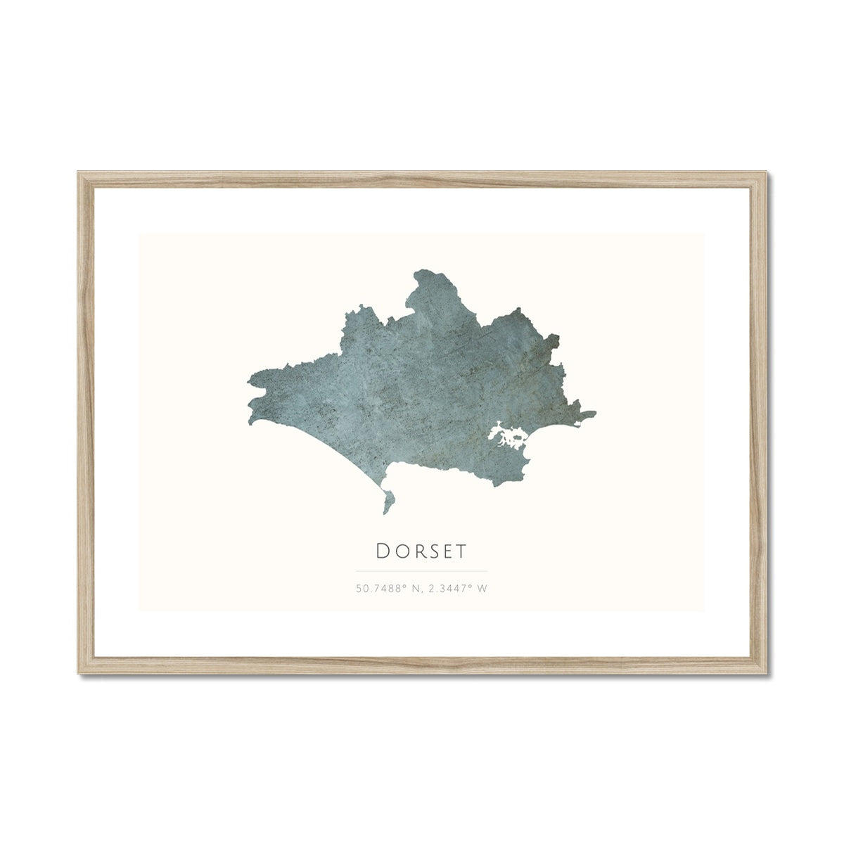 Dorset -  Framed & Mounted Map