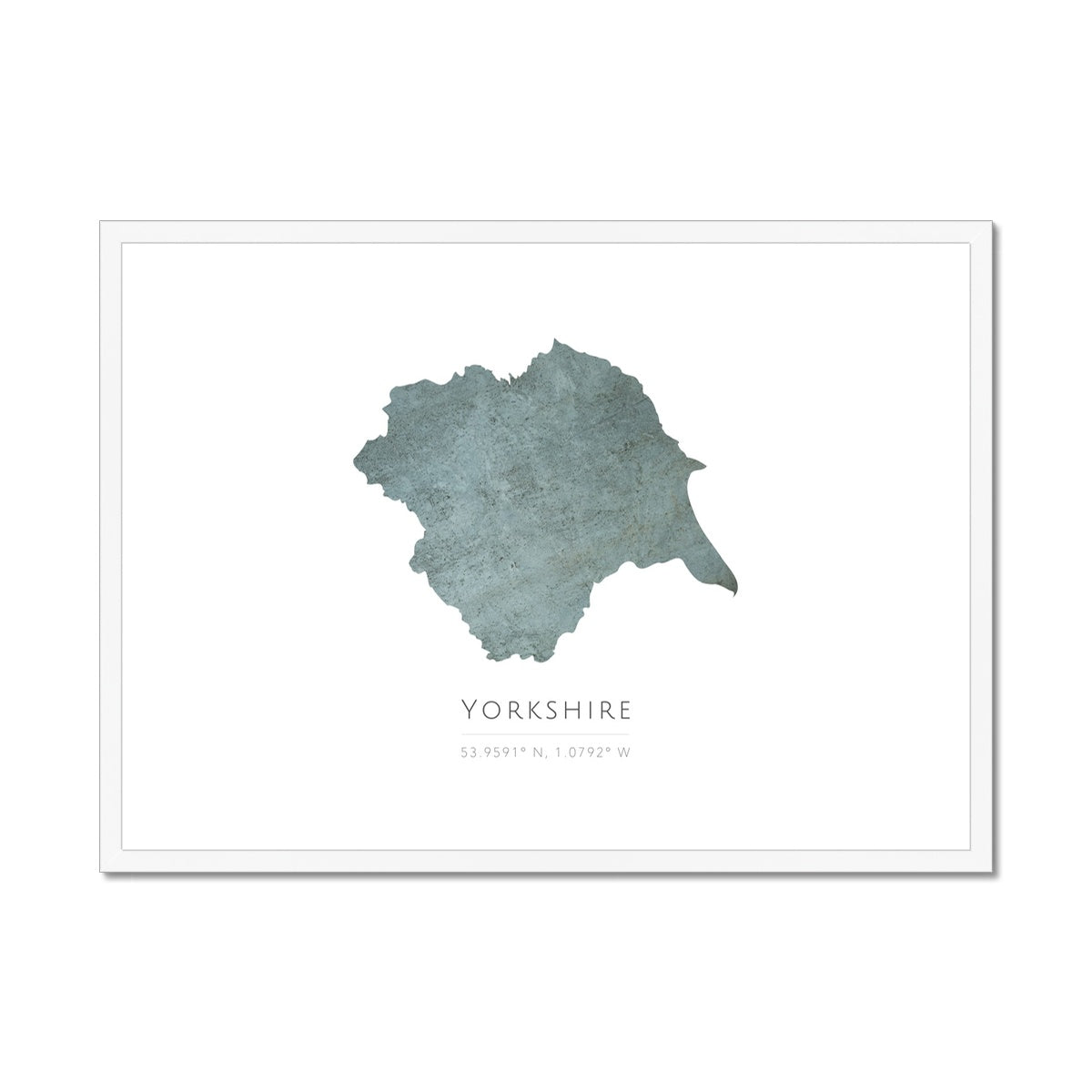 Yorkshire -  Framed & Mounted Map