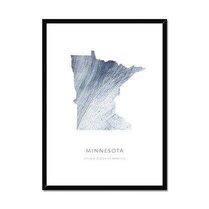 Minnesota -  Framed & Mounted Map