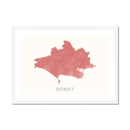 Dorset -  Framed & Mounted Map