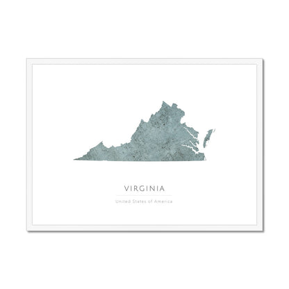 Virginia -  Framed & Mounted Map