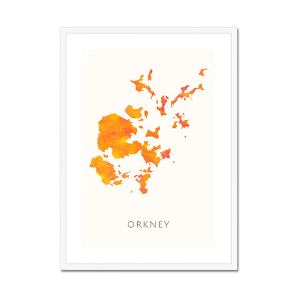 Orkney -  Framed & Mounted Map