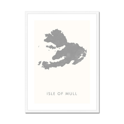 Mull -  Framed & Mounted Map