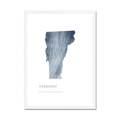 Vermont -  Framed & Mounted Map