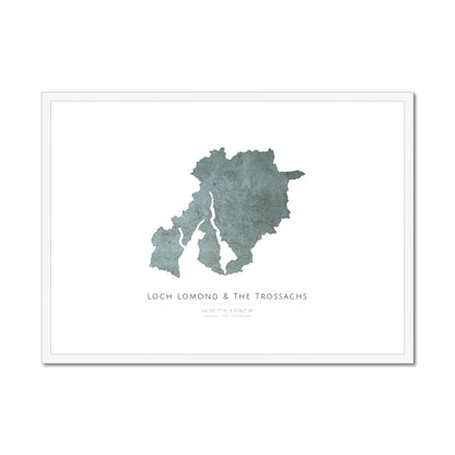 Loch Lomond & The Trossachs - Framed & Mounted Map