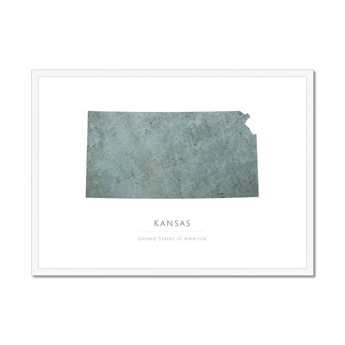 Kansas -  Framed & Mounted Map