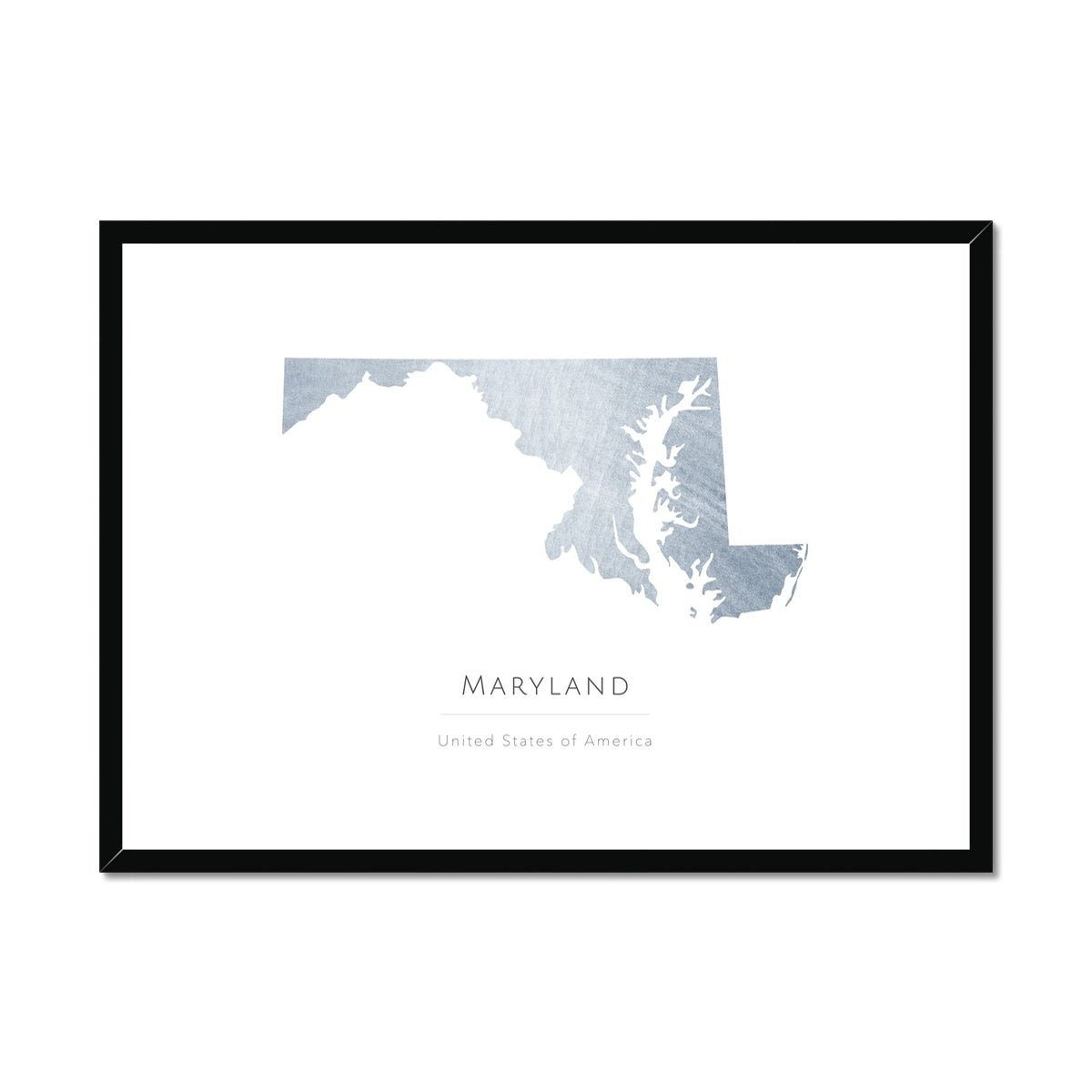 Maryland -  Framed & Mounted Map