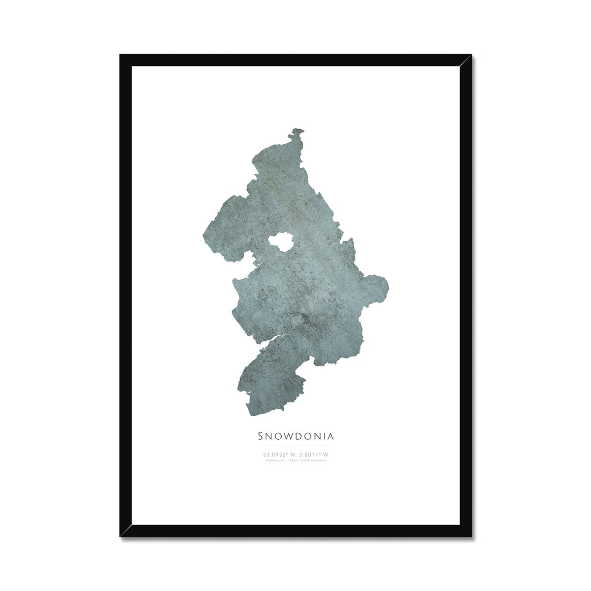 Snowdonia -  Framed & Mounted Map