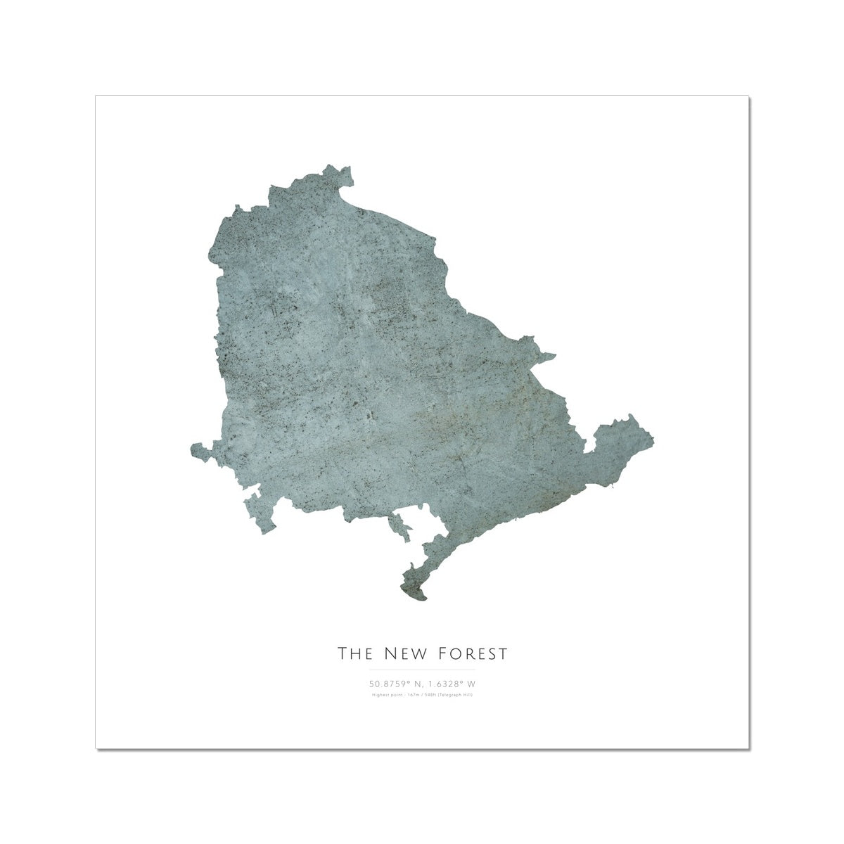 Map of The New Forest -  Fine Art Print