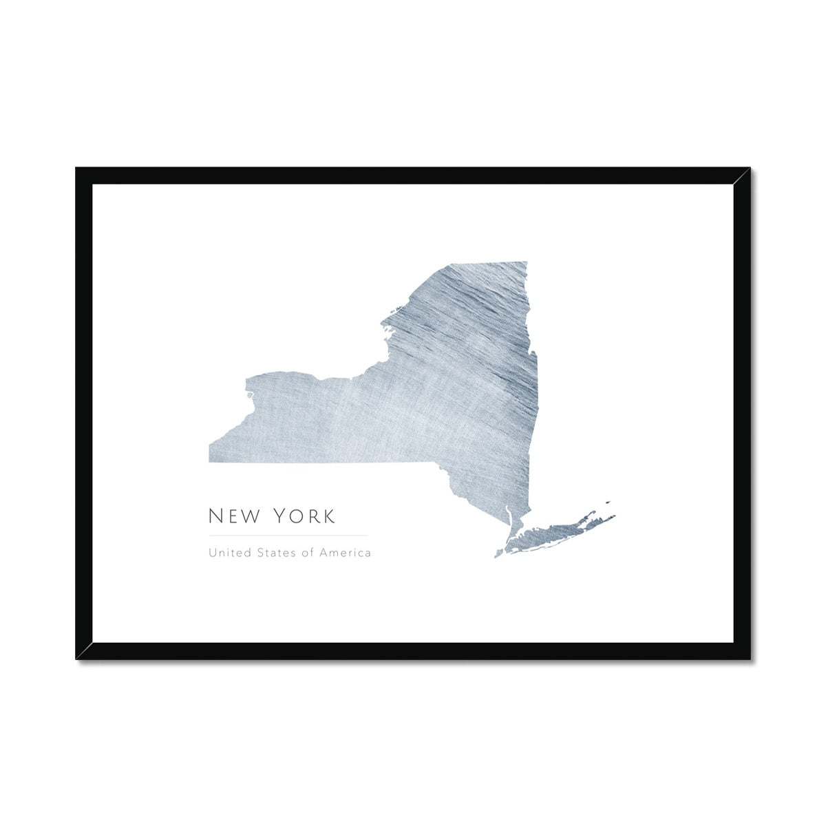 New York -  Framed & Mounted Map