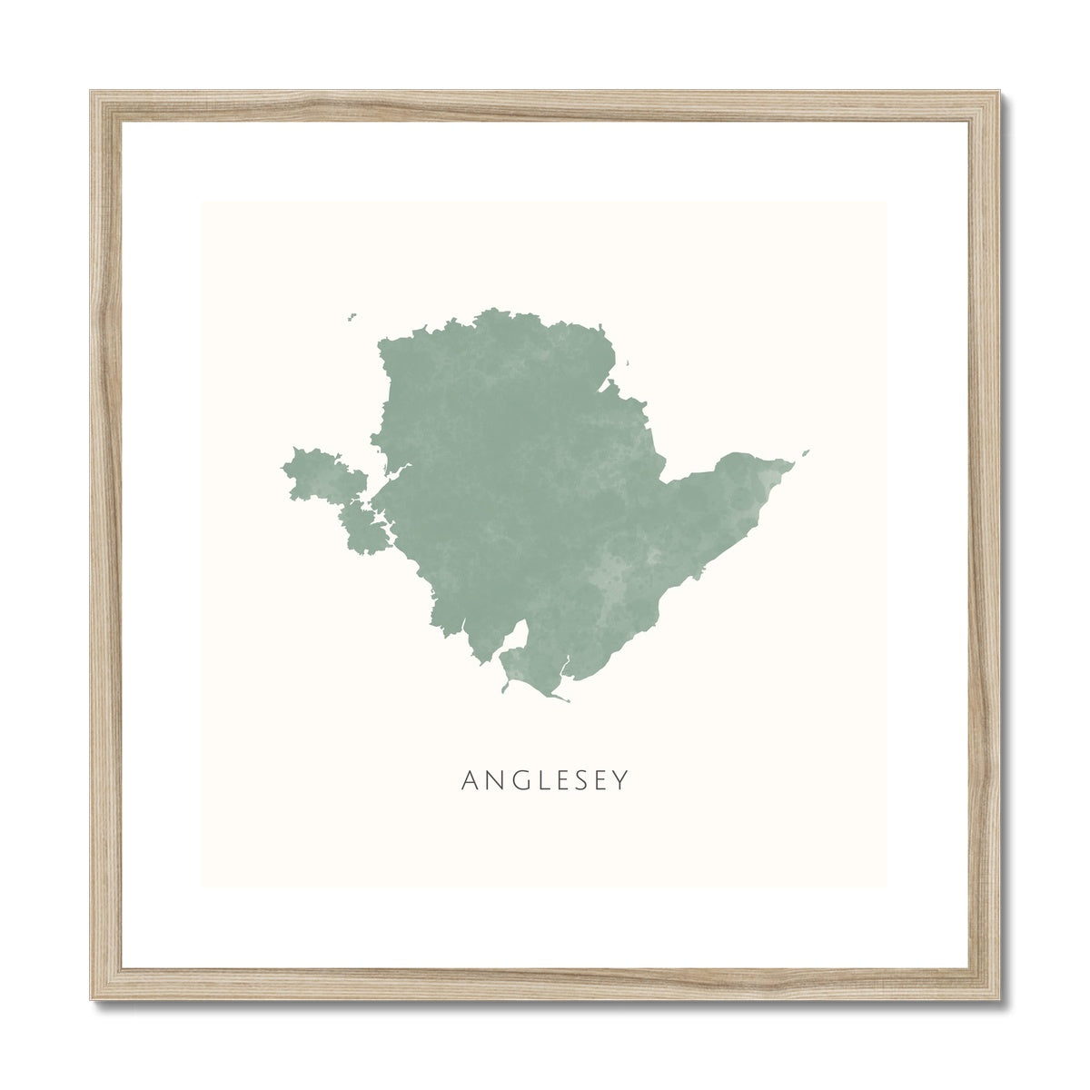 Anglesey -  Framed & Mounted Map