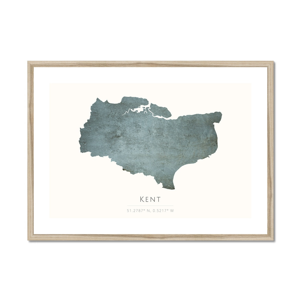 Kent -  Framed & Mounted Map
