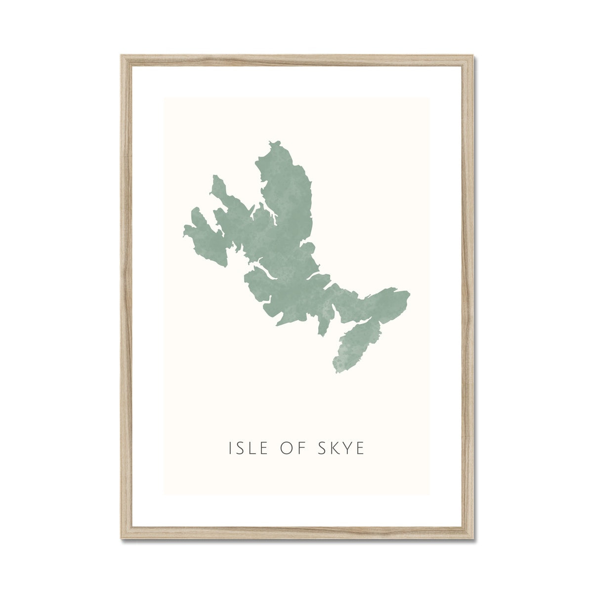 Skye -  Framed & Mounted Map