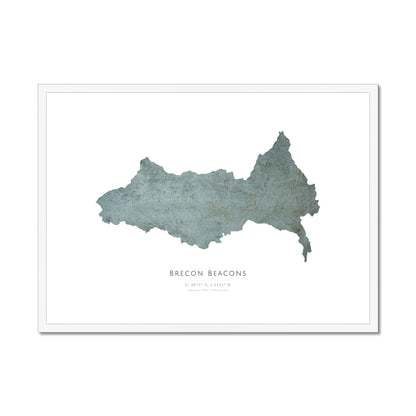 Brecon Beacons -  Framed & Mounted Map