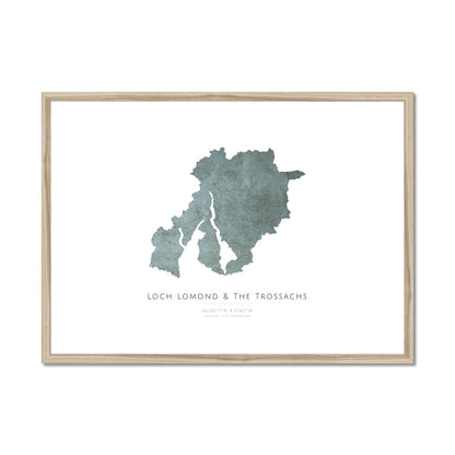 Loch Lomond & The Trossachs - Framed & Mounted Map