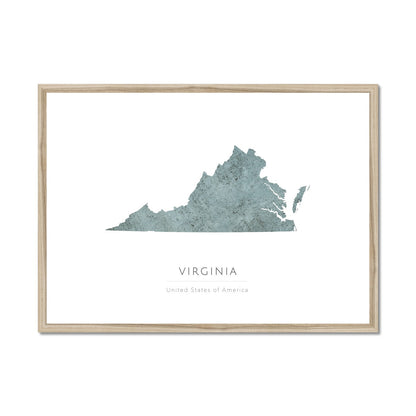 Virginia -  Framed & Mounted Map