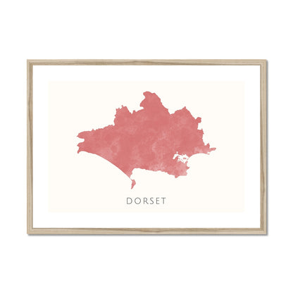 Dorset -  Framed & Mounted Map