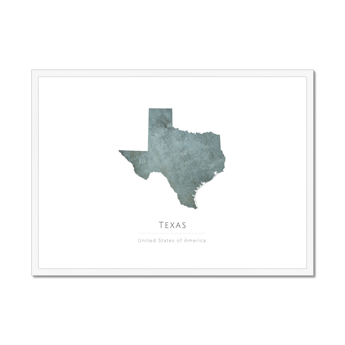 Texas -  Framed & Mounted Map