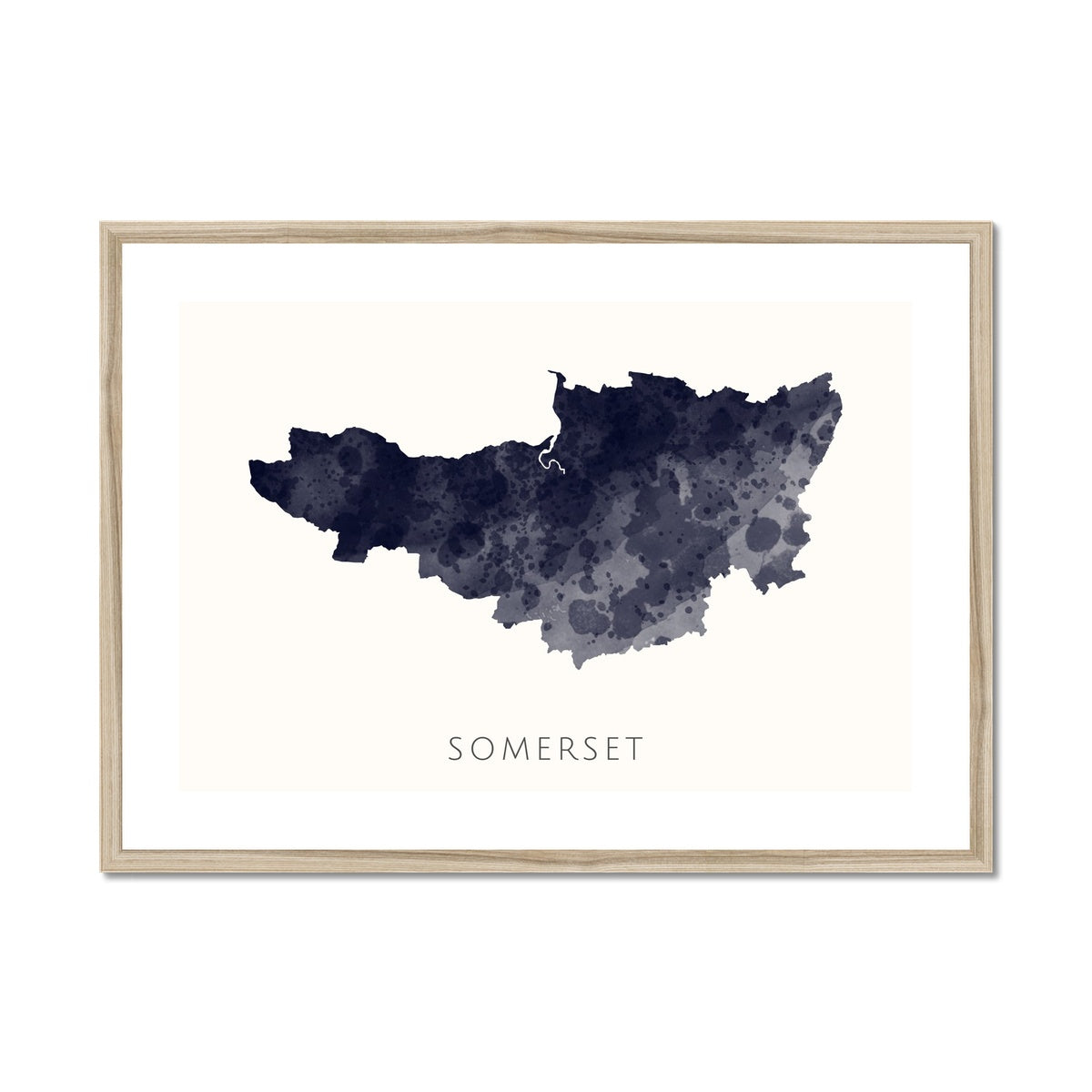 Somerset -  Framed & Mounted Map