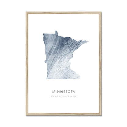 Minnesota -  Framed & Mounted Map