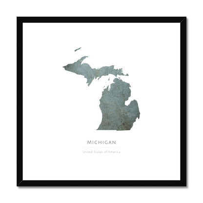 Michigan -  Framed & Mounted Map