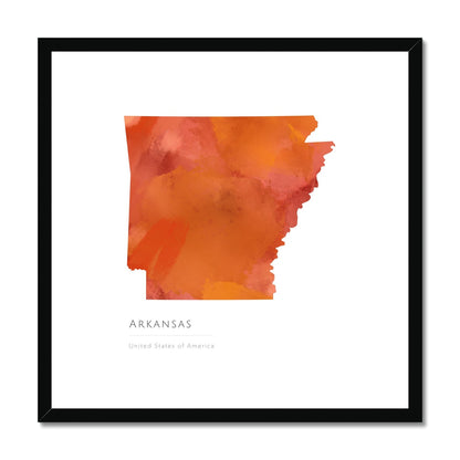 Arkansas -  Framed & Mounted Map