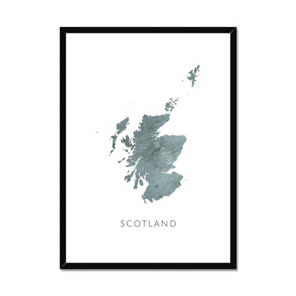 Scotland -  Framed & Mounted Map