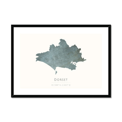 Dorset -  Framed & Mounted Map