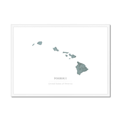 Hawaii -  Framed & Mounted Map