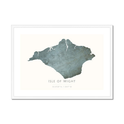 Isle of Wight -  Framed & Mounted Map