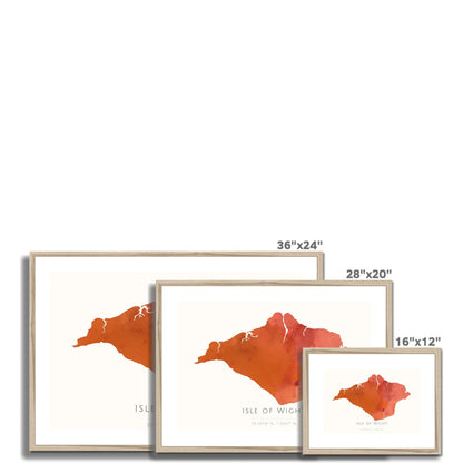 Isle of Wight -  Framed & Mounted Map