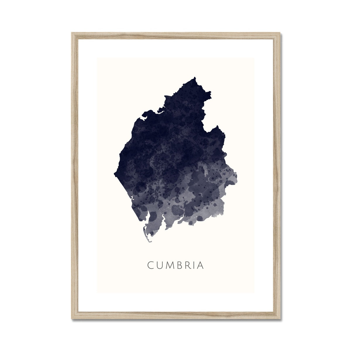 Cumbria -  Framed & Mounted Map