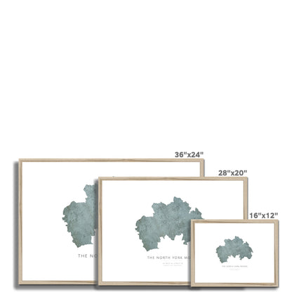 North York Moors -  Framed & Mounted Map