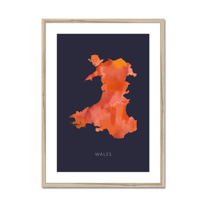 Wales -  Framed & Mounted Map