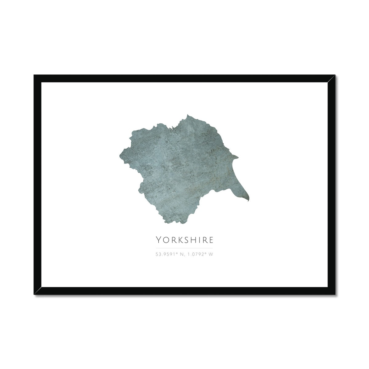 Yorkshire -  Framed & Mounted Map