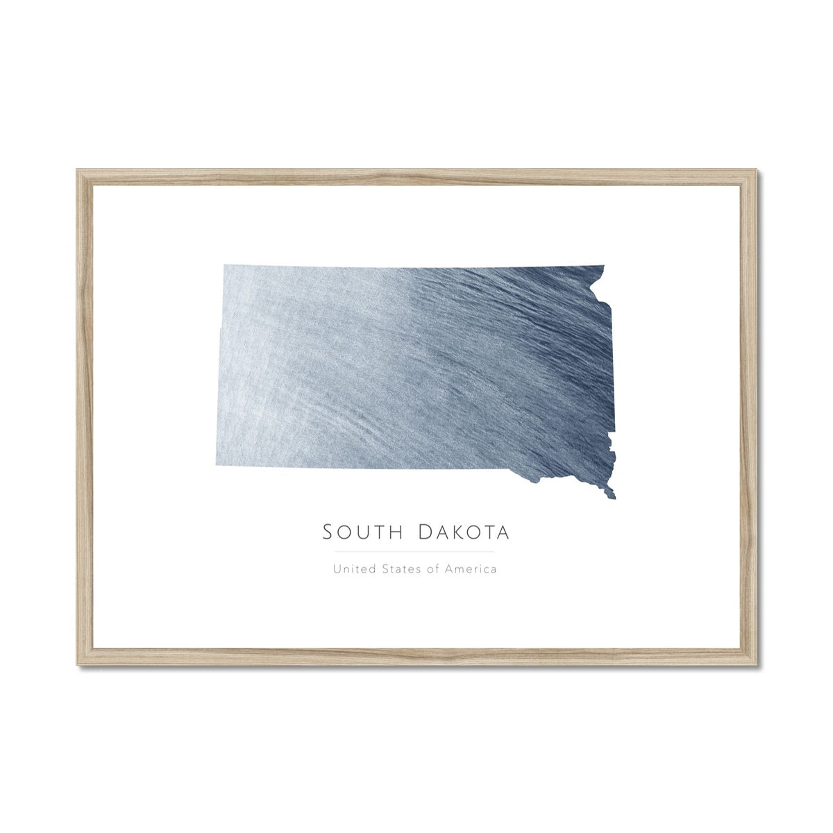 South Dakota -  Framed & Mounted Map