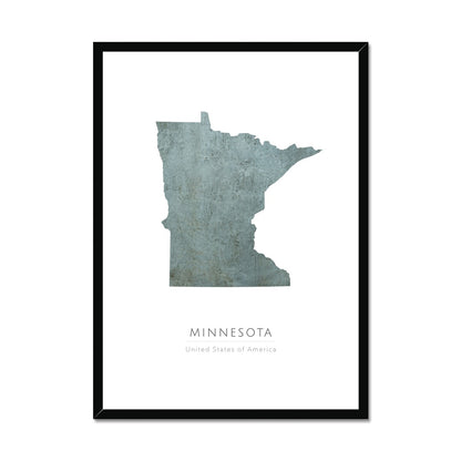 Minnesota -  Framed & Mounted Map