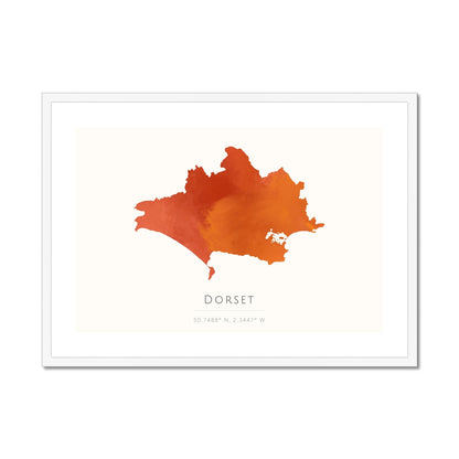 Dorset -  Framed & Mounted Map