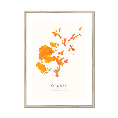 Custom Map for Ruth - Orkney Framed & Mounted Print