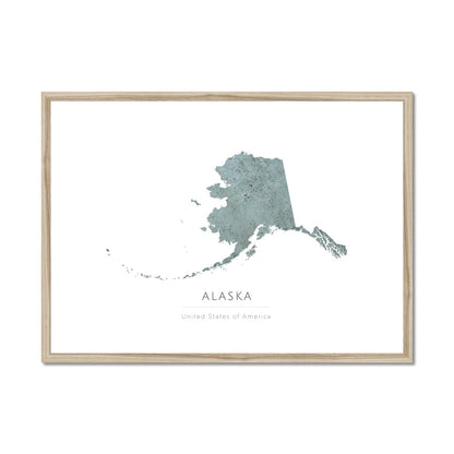 Alaska -  Framed & Mounted Map