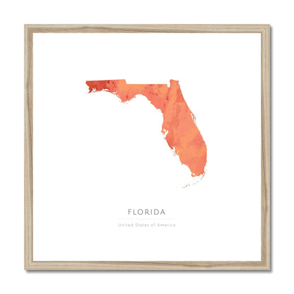 Florida -  Framed & Mounted Map