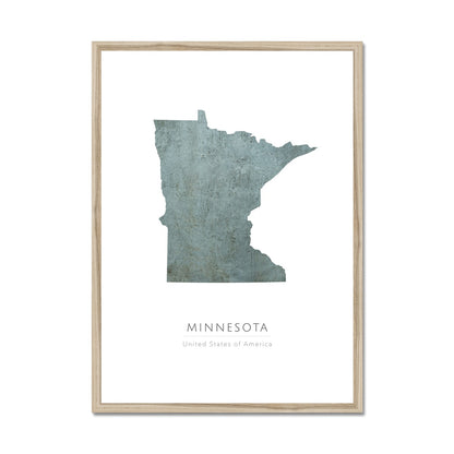 Minnesota -  Framed & Mounted Map