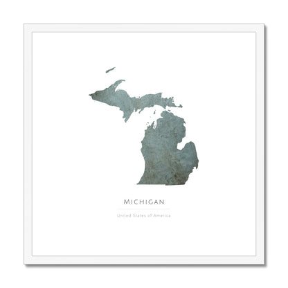 Michigan -  Framed & Mounted Map