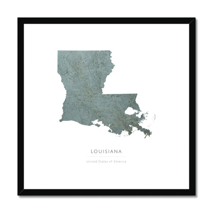 Louisiana -  Framed & Mounted Map