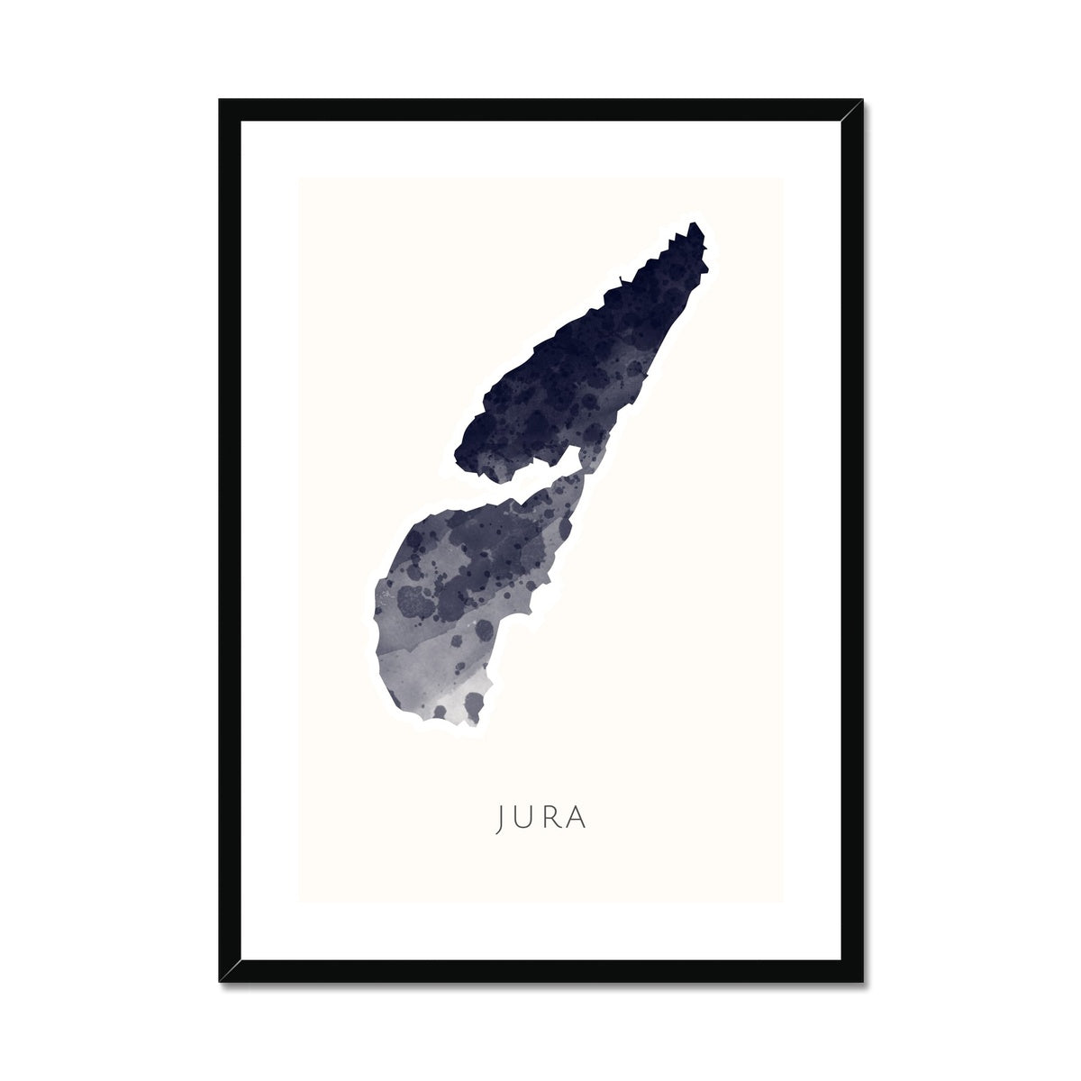 Jura -  Framed & Mounted Map