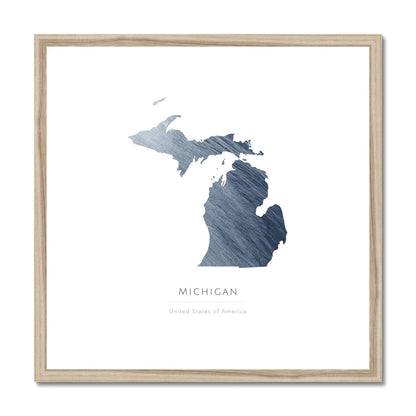 Michigan -  Framed & Mounted Map