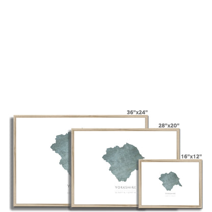 Yorkshire -  Framed & Mounted Map