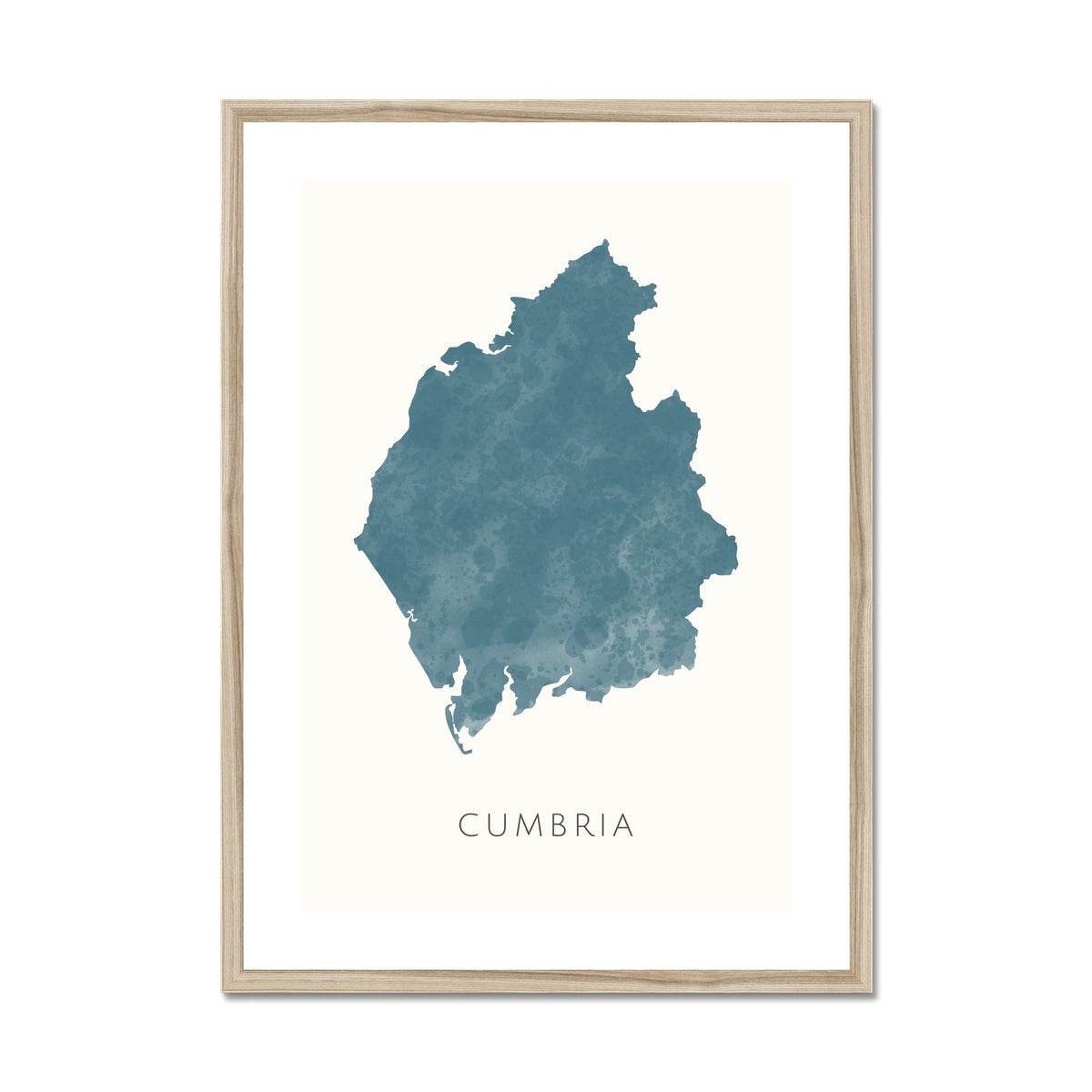 Cumbria -  Framed & Mounted Map