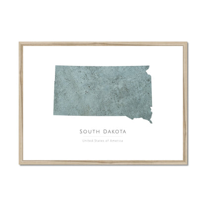 South Dakota -  Framed & Mounted Map