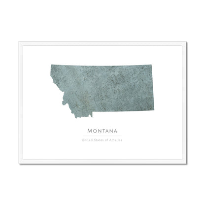 Montana -  Framed & Mounted Map